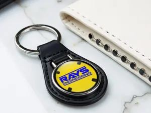 Rays Keychain Durable Leather Force Design